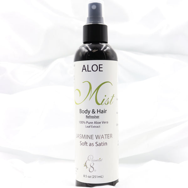 Aloe Mist Jasmine Water (Body & Hair Care) Aroma: light, clean, floral |  Essential 8 Natural Products LLC