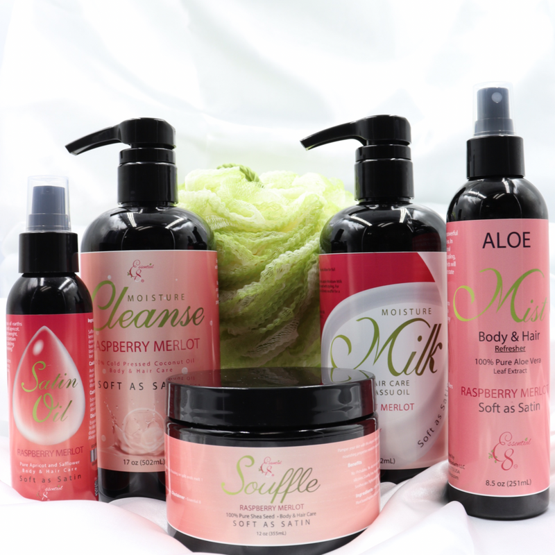 Raspberry Merlot Collection Set (Body & Hair) Aroma: bright, clean, fruity