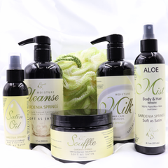 Gardenia Springs Collection Set (Body & Hair) Aroma: light, floral, fruity